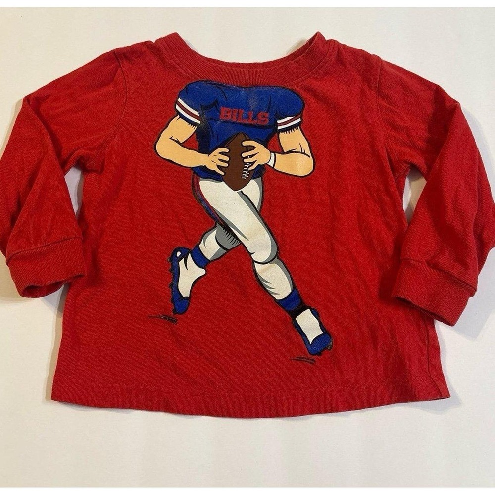 Buffalo Bills Toddler Long Sleeve Shirt (2T) Football Player Shirt